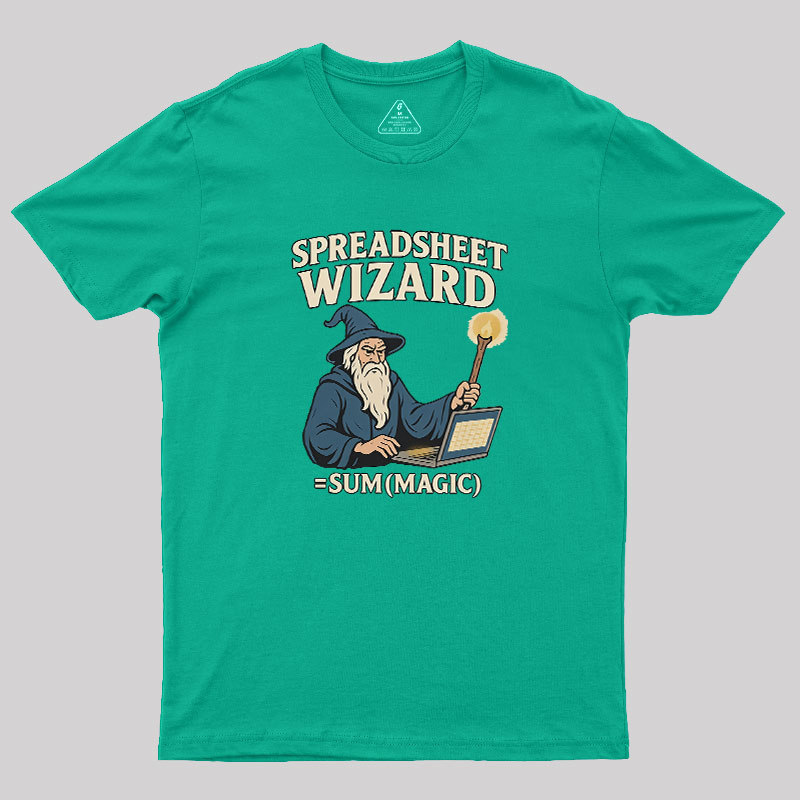 Spreadsheet Wizard Geek T-Shirt