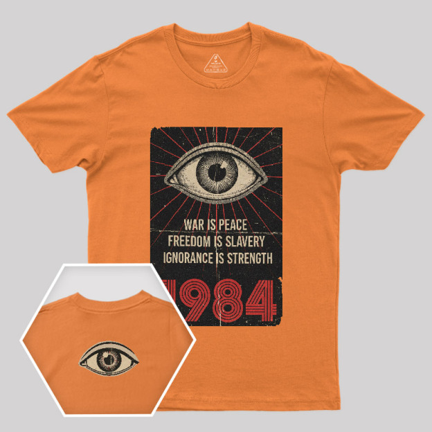 1984 Orwell Front and Back Printed T-Shirt