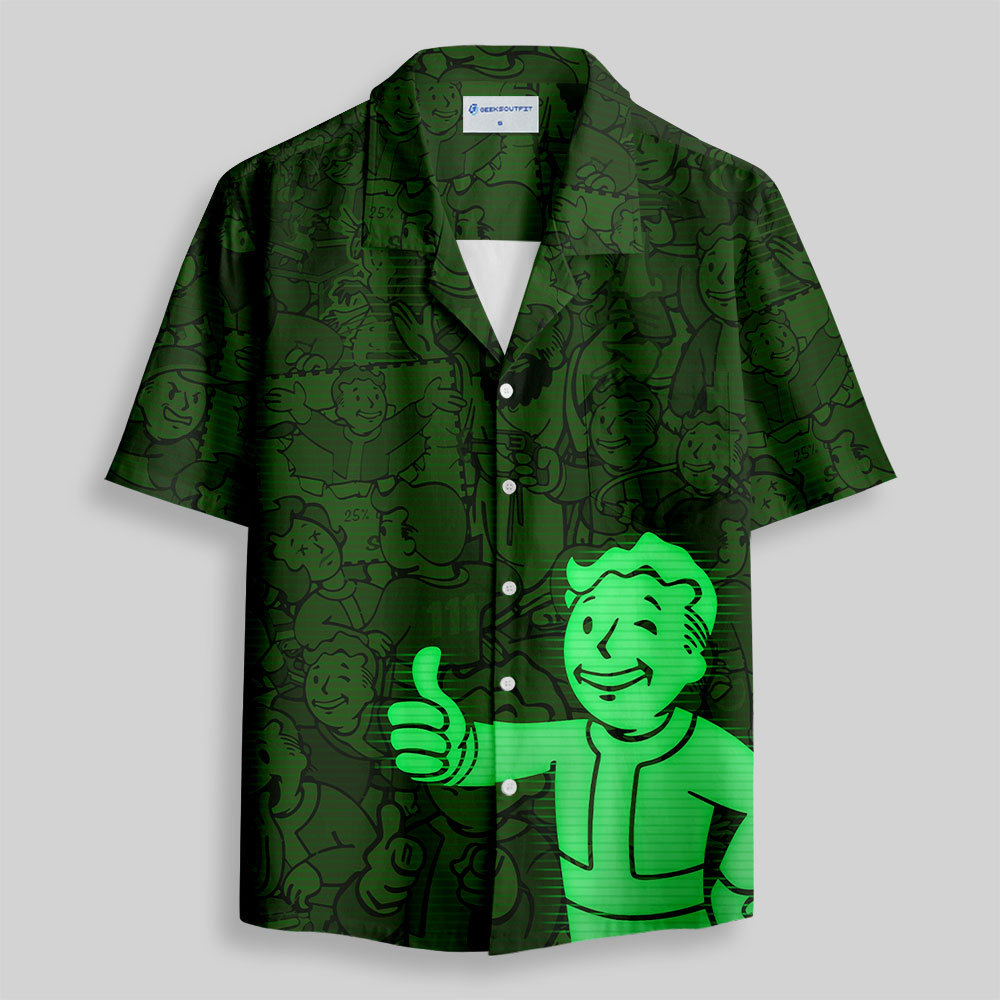 Vault Boy Button Up Pocket Shirt