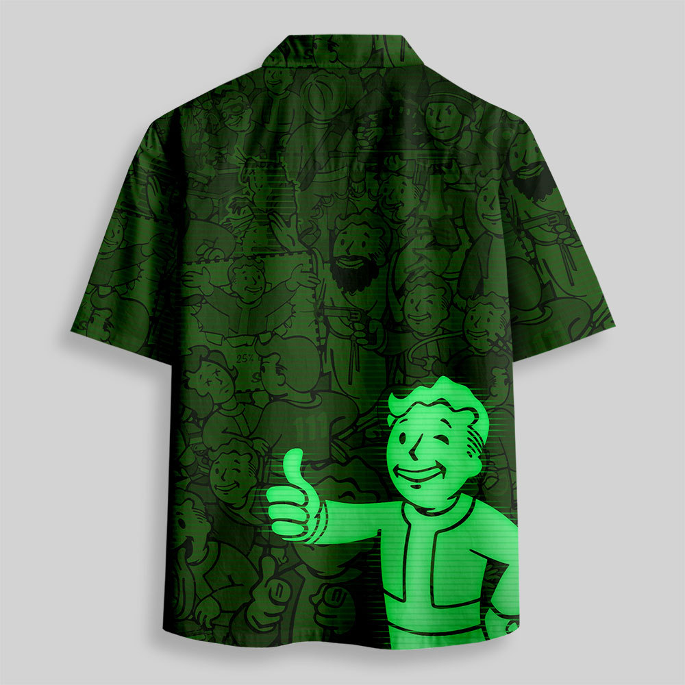 Vault Boy Button Up Pocket Shirt