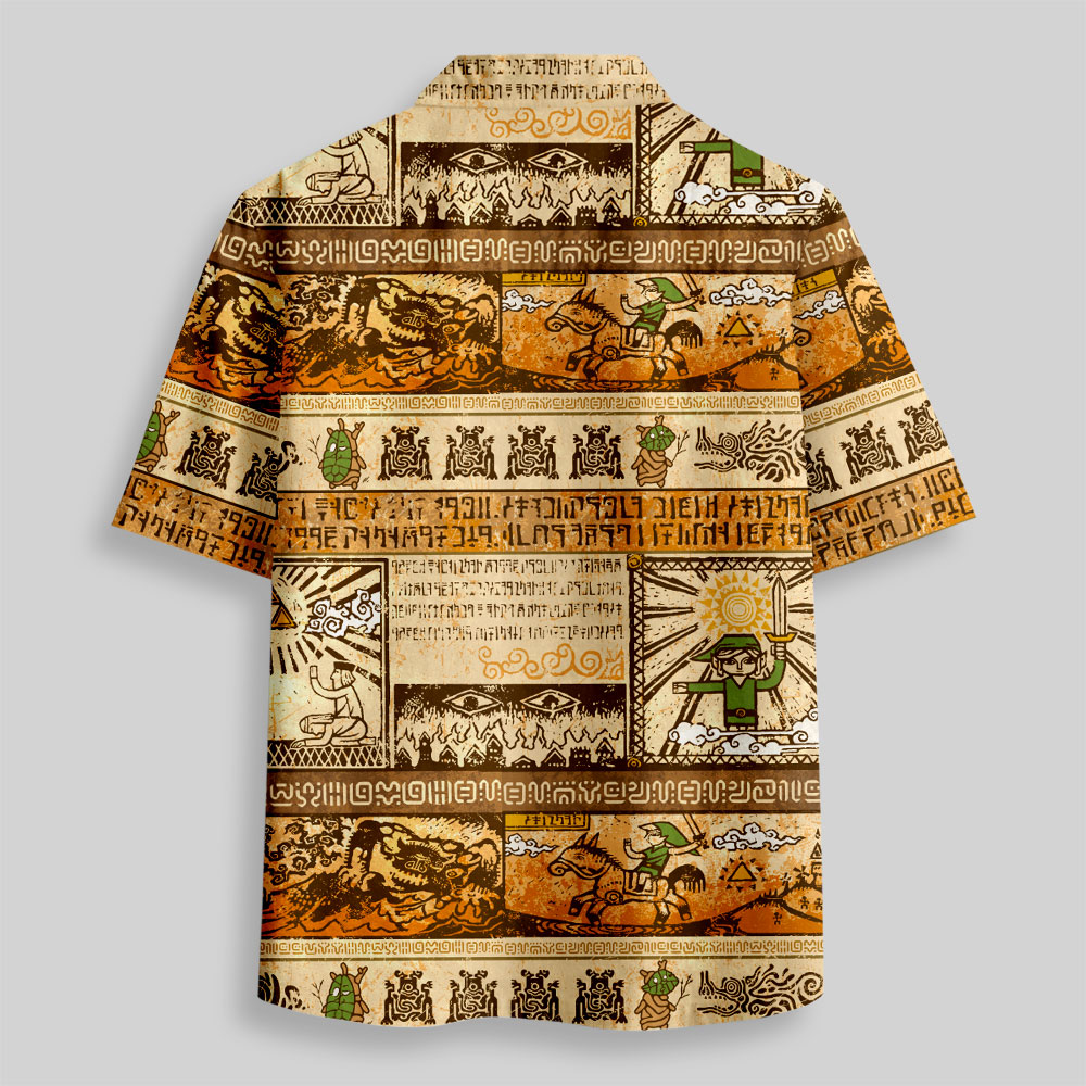Zelda Mural Button Up Pocket Shirt