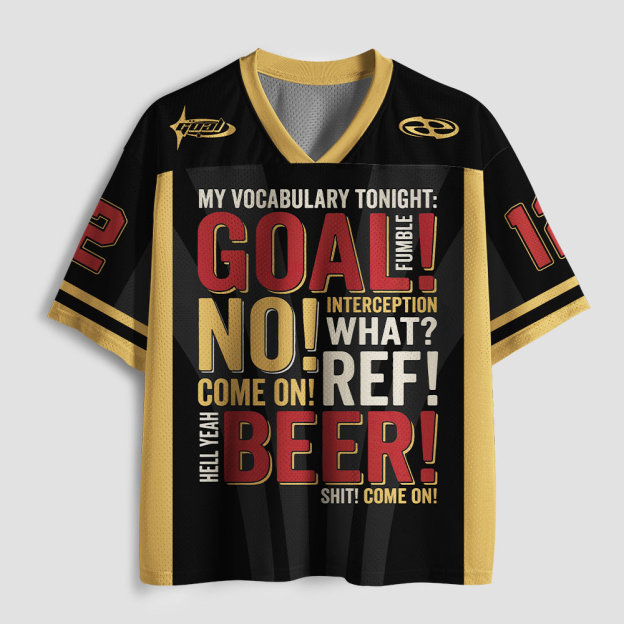 My Vocabulary Tonight Geek Mesh Jersey