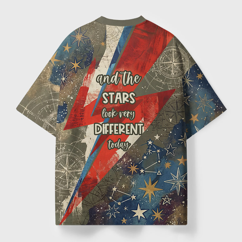 Different Stars Geek All-Over Print T-Shirt