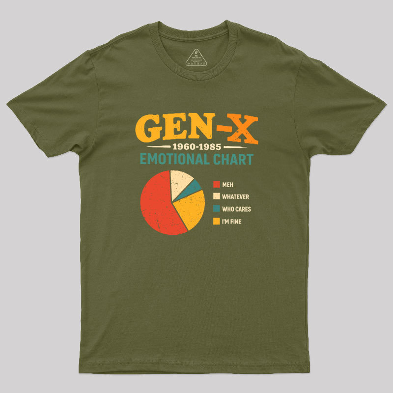 Gen?X Emotional Chart Geek T-Shirt