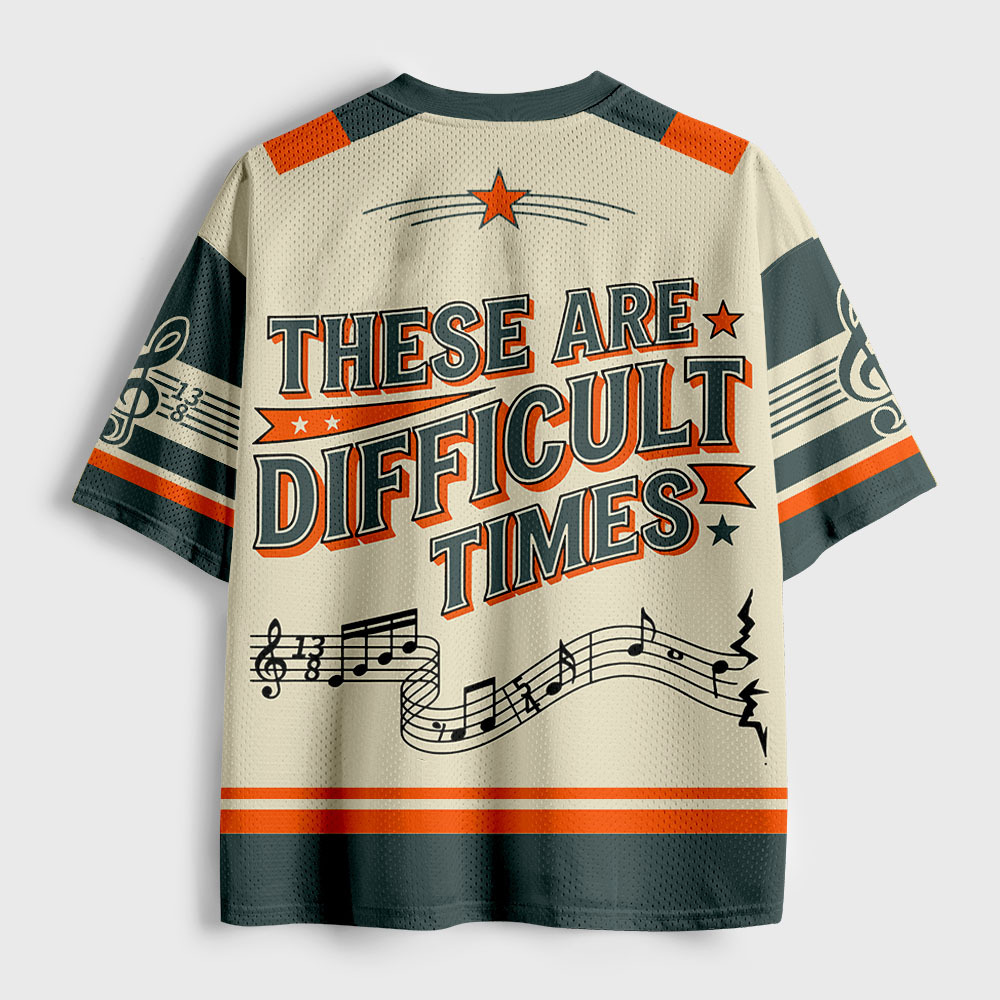 Music Difficult Times Geek Mesh Jersey