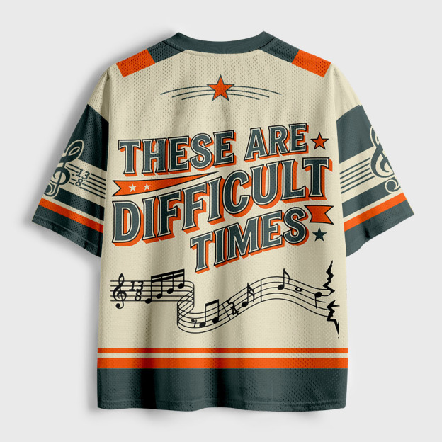 Music Difficult Times Geek Mesh Jersey