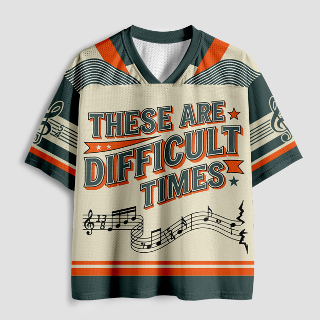 Music Difficult Times Geek Mesh Jersey