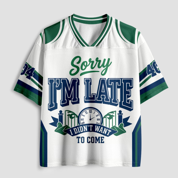 I Didnt Want To Come Geek Mesh Jersey