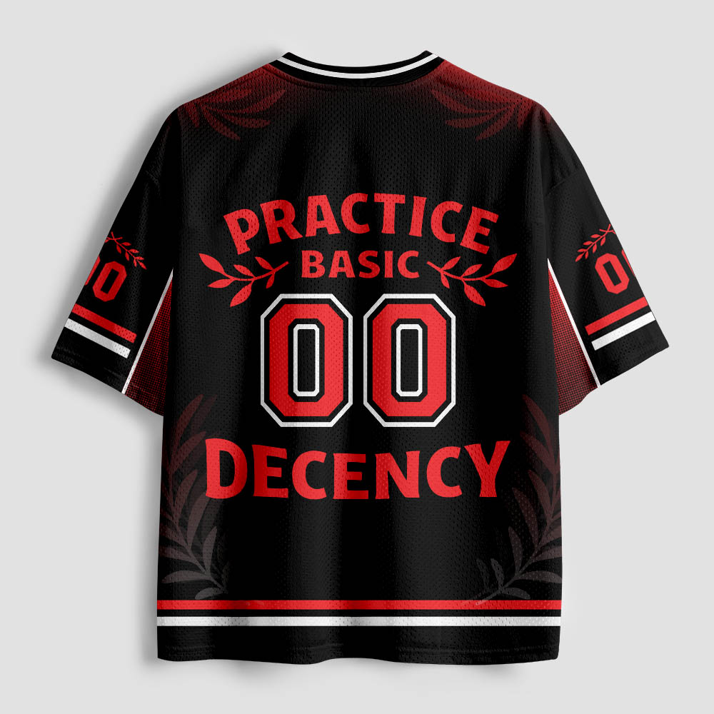 Radicalized By Basic Decency Geek Mesh Jersey