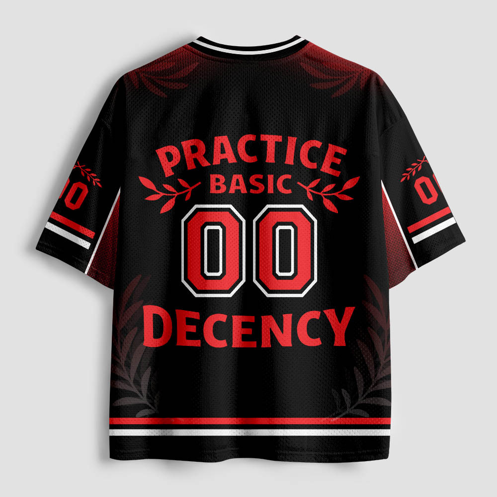 Radicalized By Basic Decency Geek Mesh Jersey