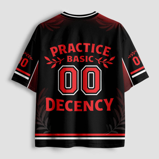 Radicalized By Basic Decency Geek Mesh Jersey
