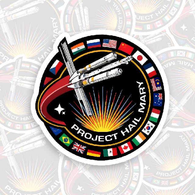 Astro Mission Badge Geek Sticker