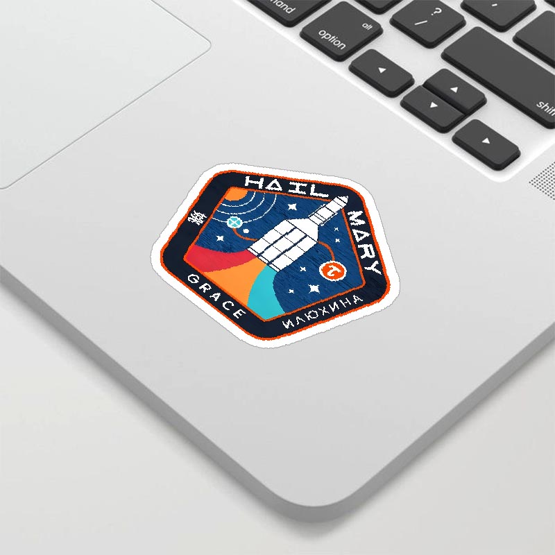 Astronaut Pi Symbol Geek Sticker