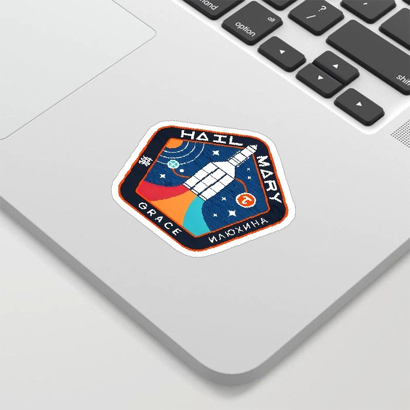 Astronaut Pi Symbol Geek Sticker