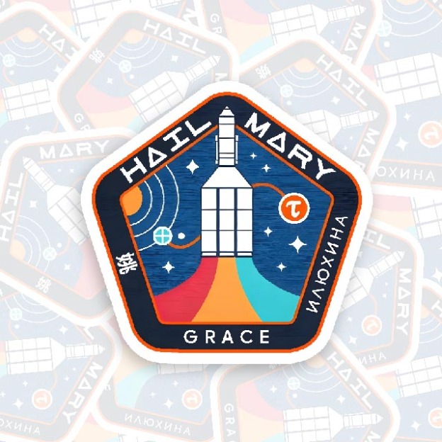 Astronaut Pi Symbol Geek Sticker