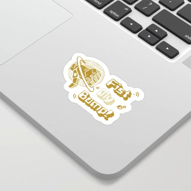 Fist My Bump Geek Sticker