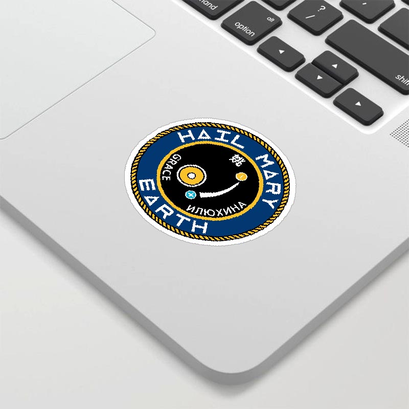 Hail Mary Earth Geek Sticker