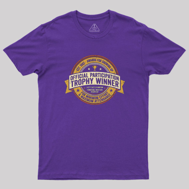 Participation Award Club Geek T-Shirt