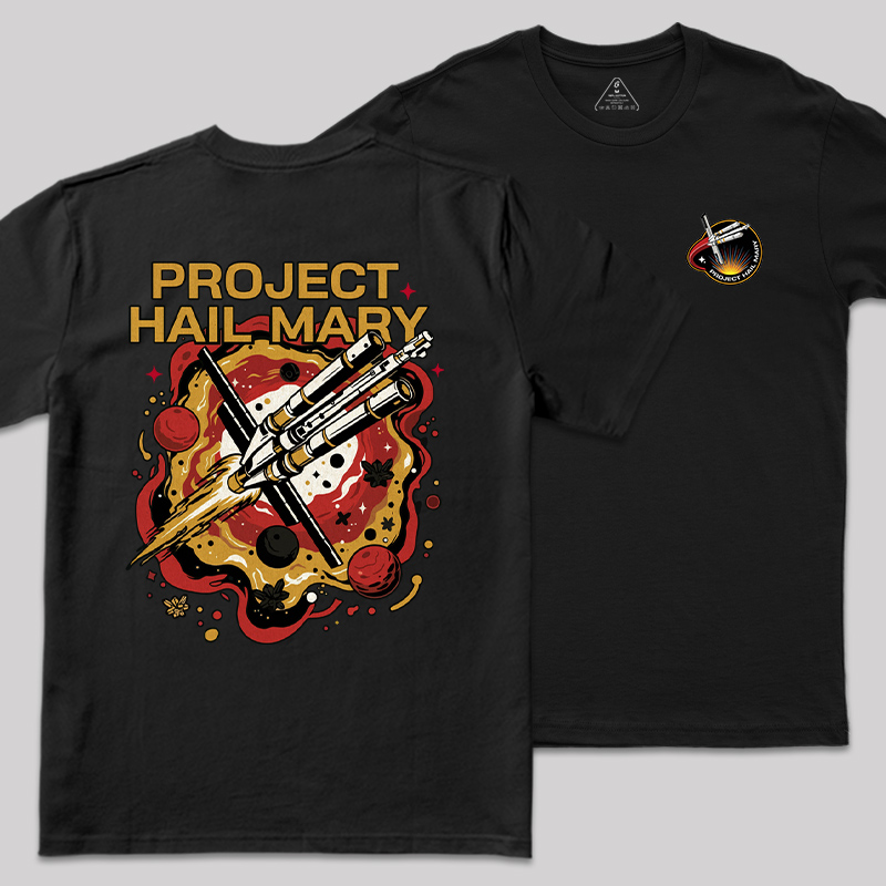 Hail Mary Ignition Front and Back Printed T-Shirt