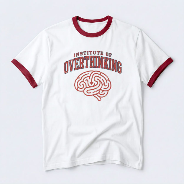 Institute Of Overthinking Geek Retro Ringer T-Shirt