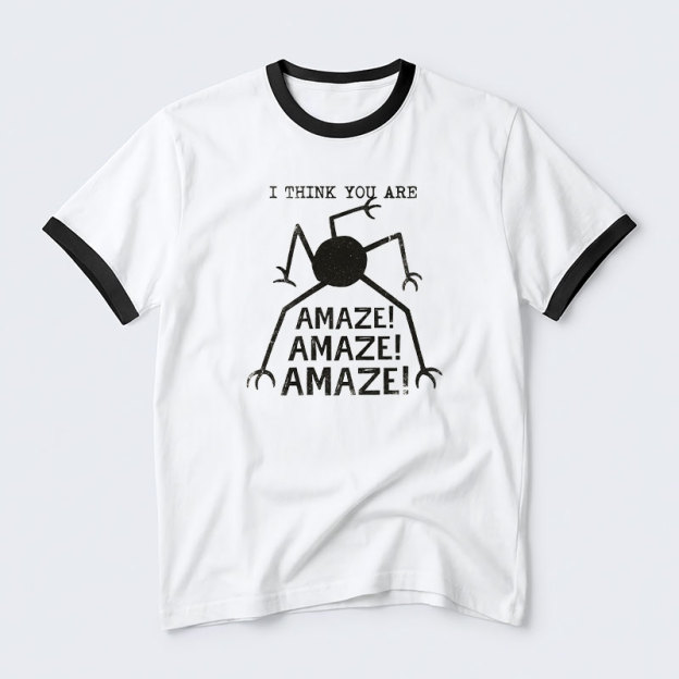 Amaze Amaze Geek Retro Ringer T-Shirt