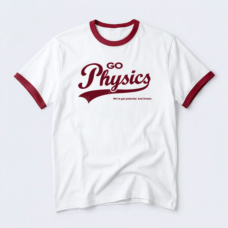 Go Physics Geek Retro Ringer T-Shirt