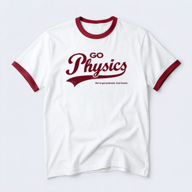 Go Physics Geek Retro Ringer T-Shirt