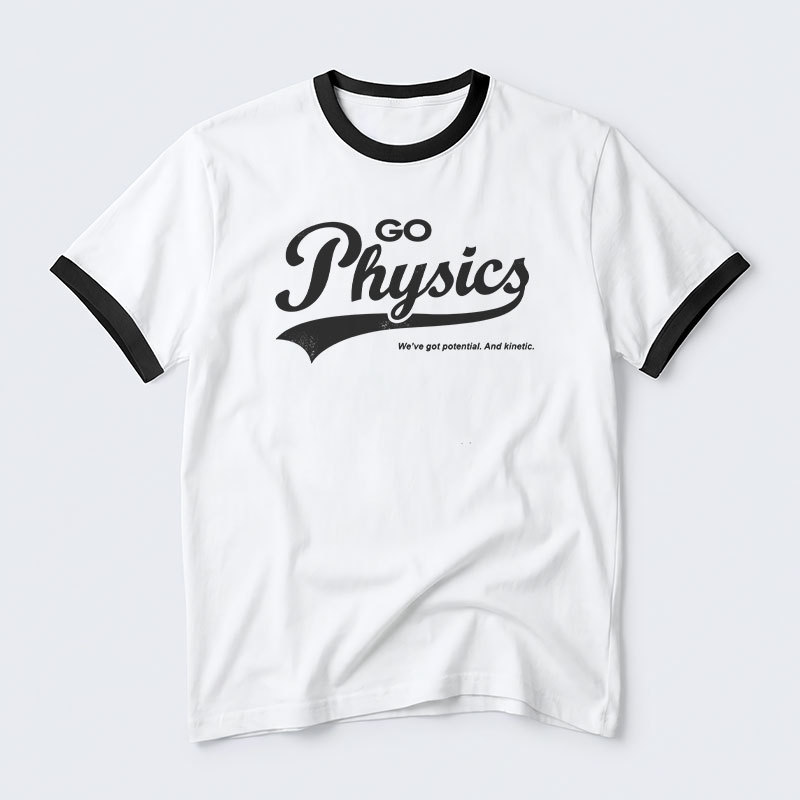 Go Physics Geek Retro Ringer T-Shirt