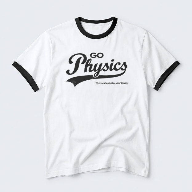 Go Physics Geek Retro Ringer T-Shirt