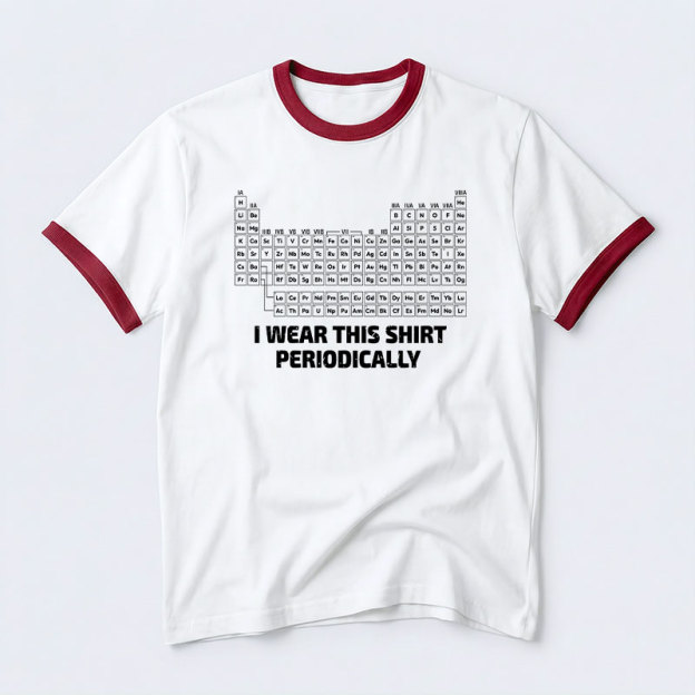 I Wear This Shirt Periodically Geek Retro Ringer T-Shirt