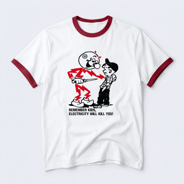Remember Kids Geek Retro Ringer T-Shirt