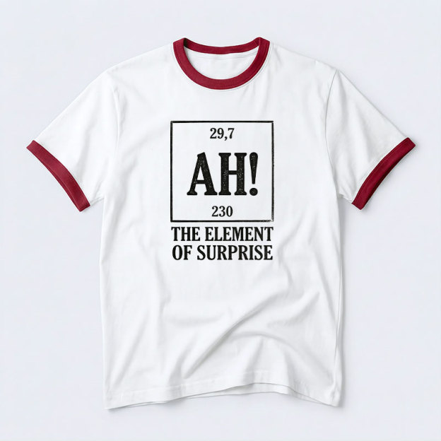 The Element Of Surprise Geek Retro Ringer T-Shirt