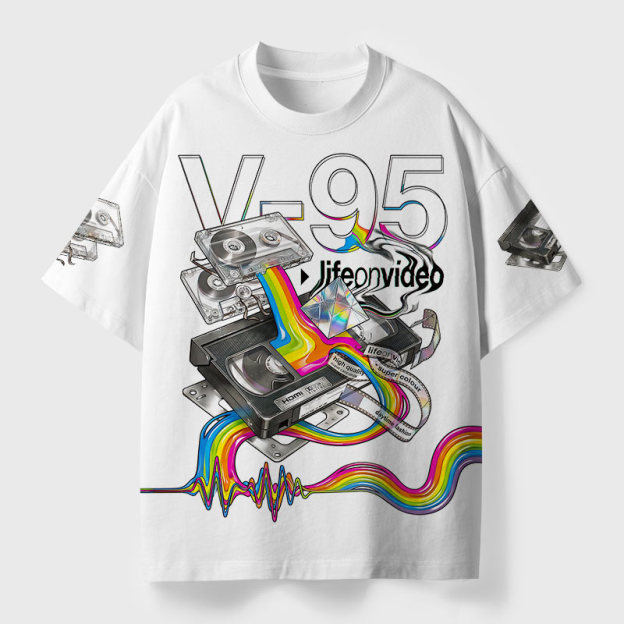 Signal Flow 95 Geek Eco Oversized Graphic Tees