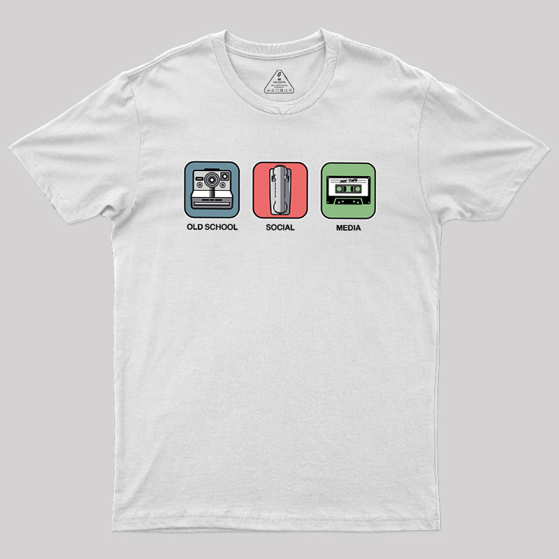 Old School Social Media Geek T-Shirt