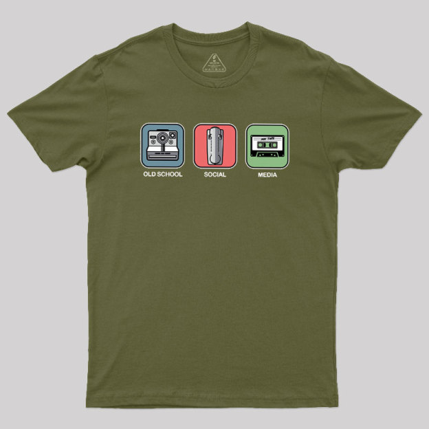 Old School Social Media Geek T-Shirt