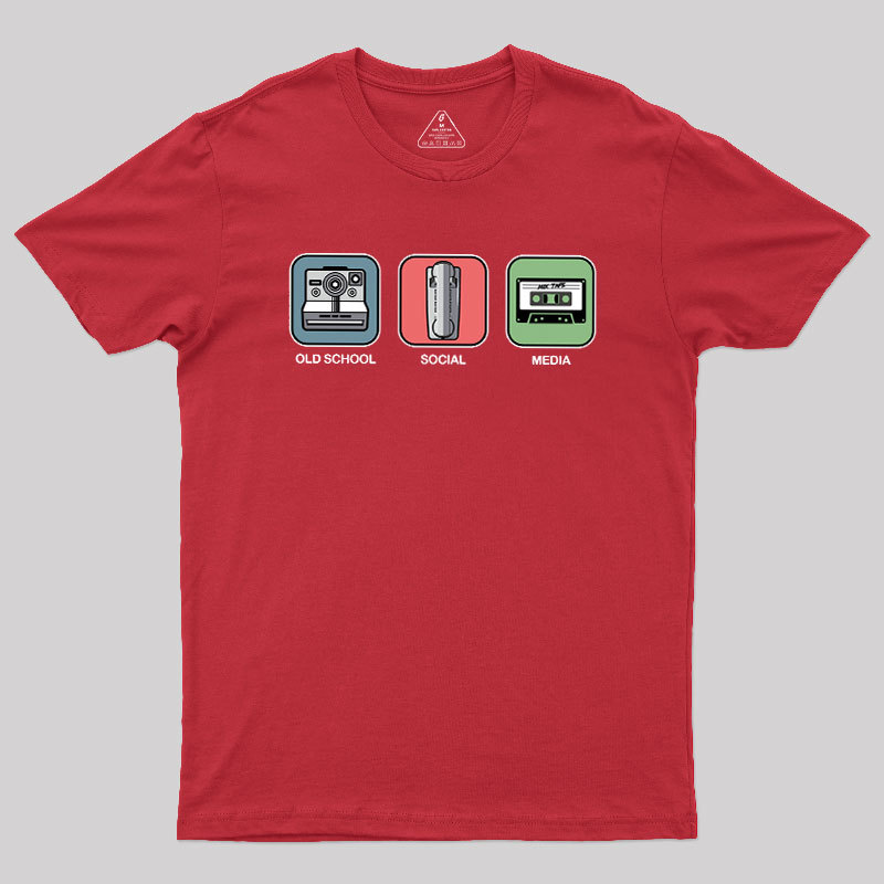 Old School Social Media Geek T-Shirt