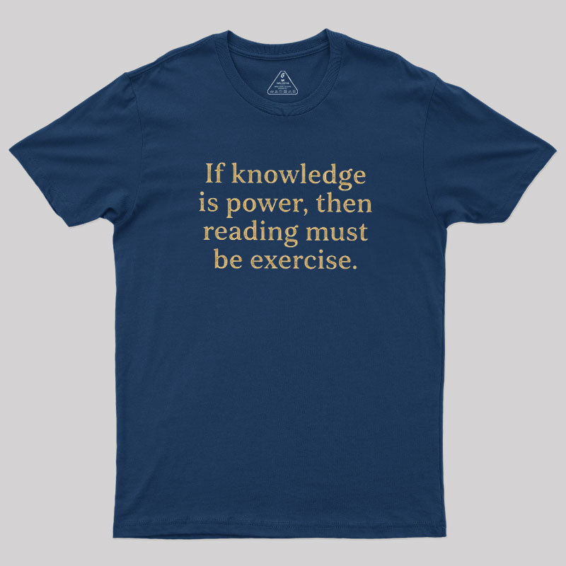 Reading is Exercise Geek T-Shirt