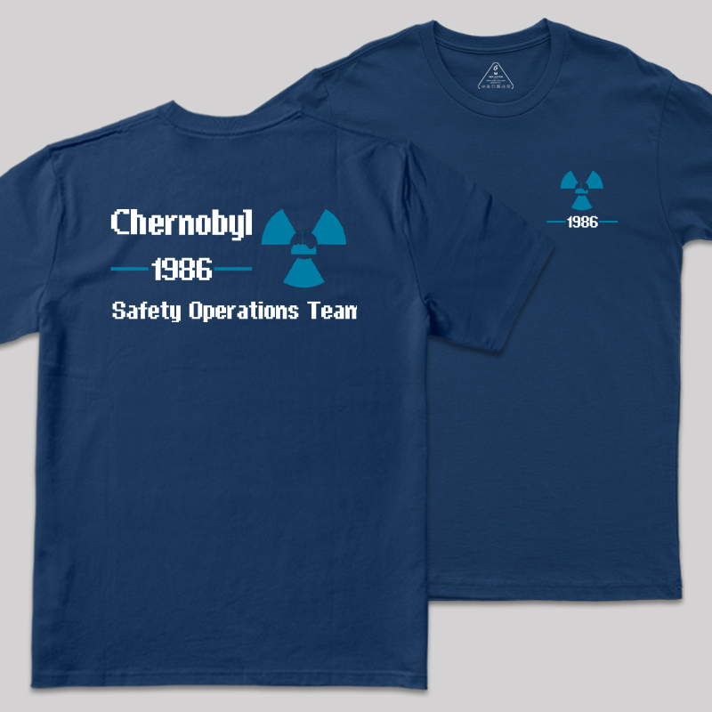 1986 Chernobyl Front and Back Printed T-Shirt