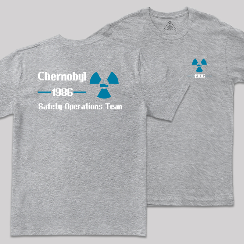 1986 Chernobyl Front and Back Printed T-Shirt