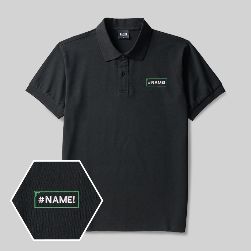 #NAME! Geek Embroidered Polo Shirts