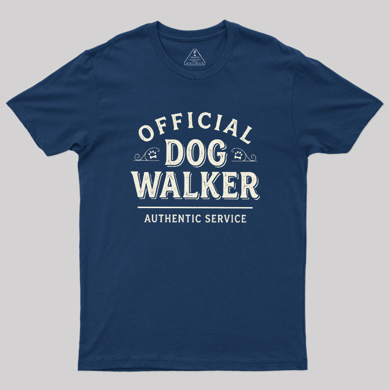 Official Dog Walker Geek T-Shirt