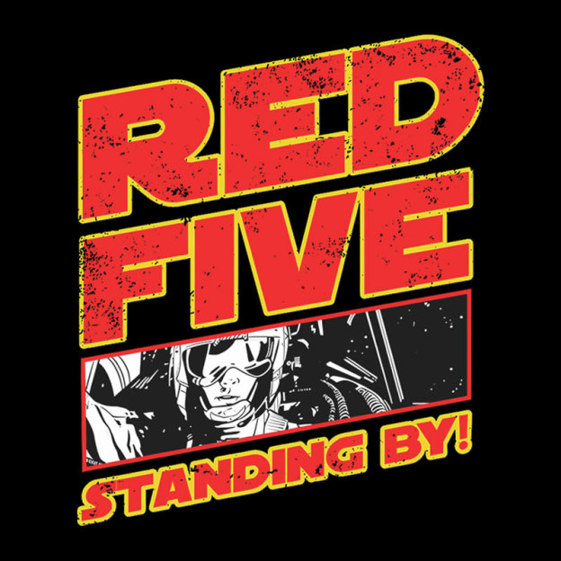 Red 5 Standing By Geek T-Shirt