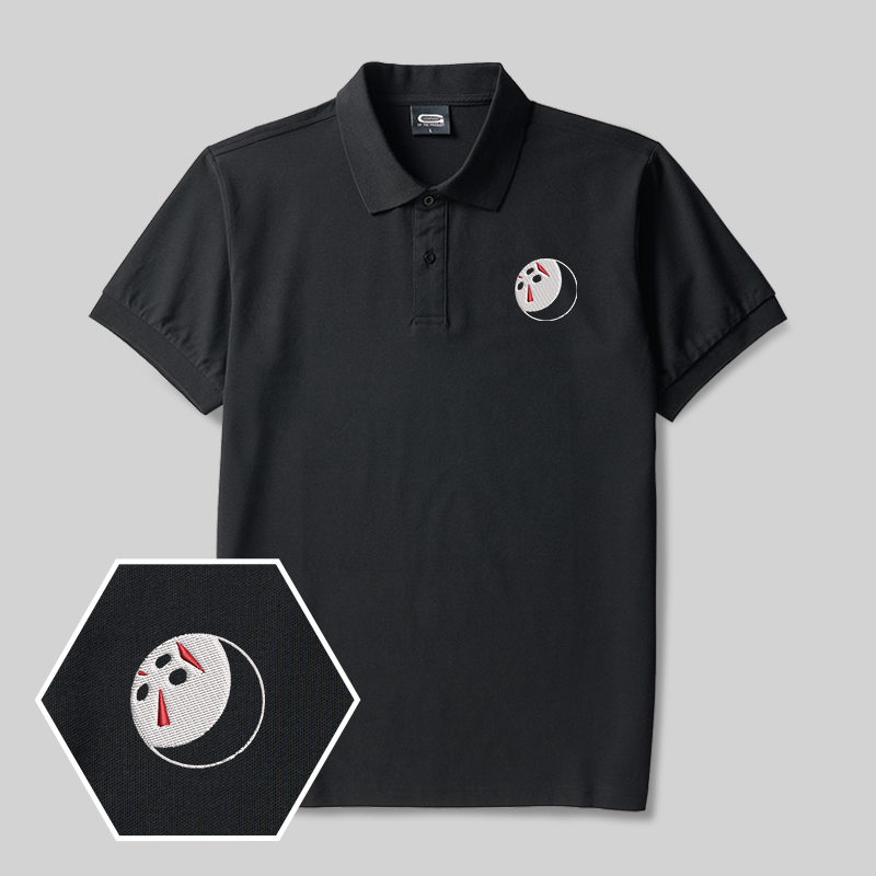 Jason Mask Geek Embroidered Polo Shirts