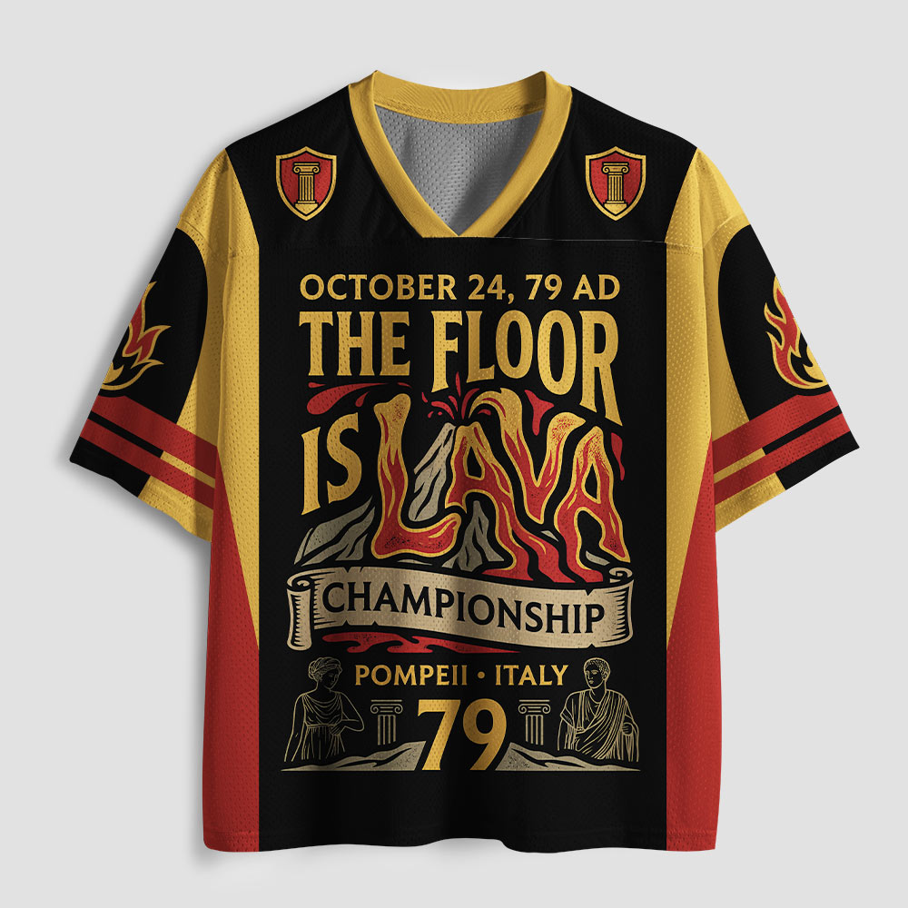 The Floor Is Lava Geek Mesh Jersey