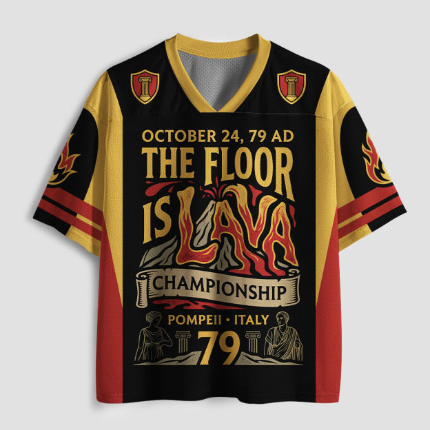 The Floor Is Lava Geek Mesh Jersey