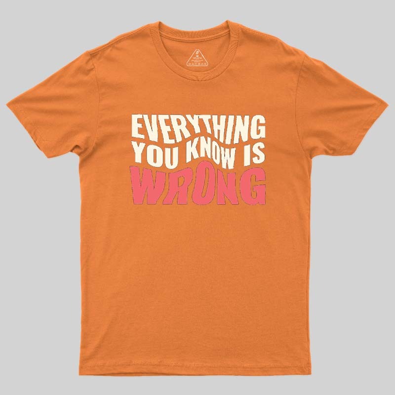 Everything You Know Is Wrong Geek T-Shirt