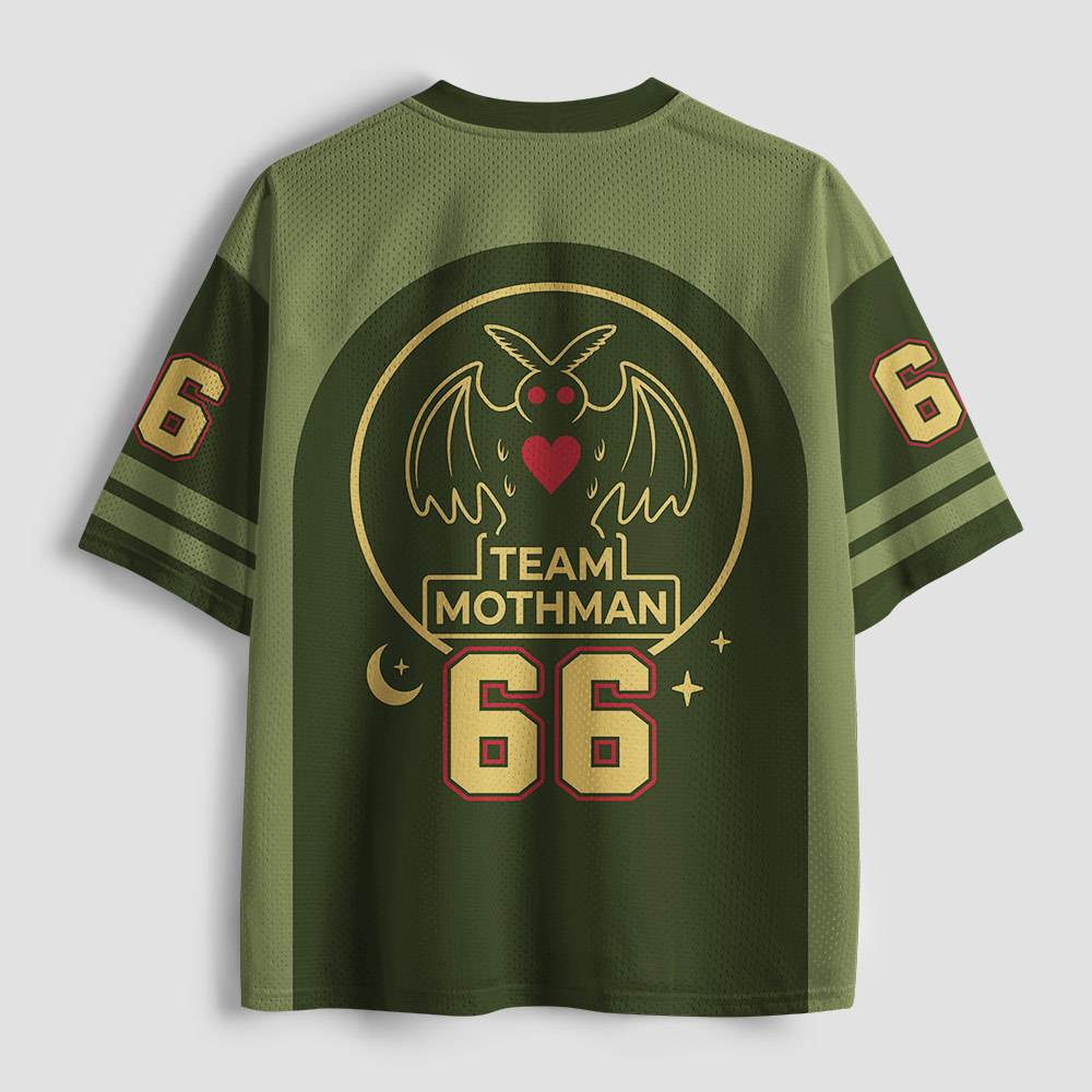 Mothman Believes In You Geek Mesh Jersey