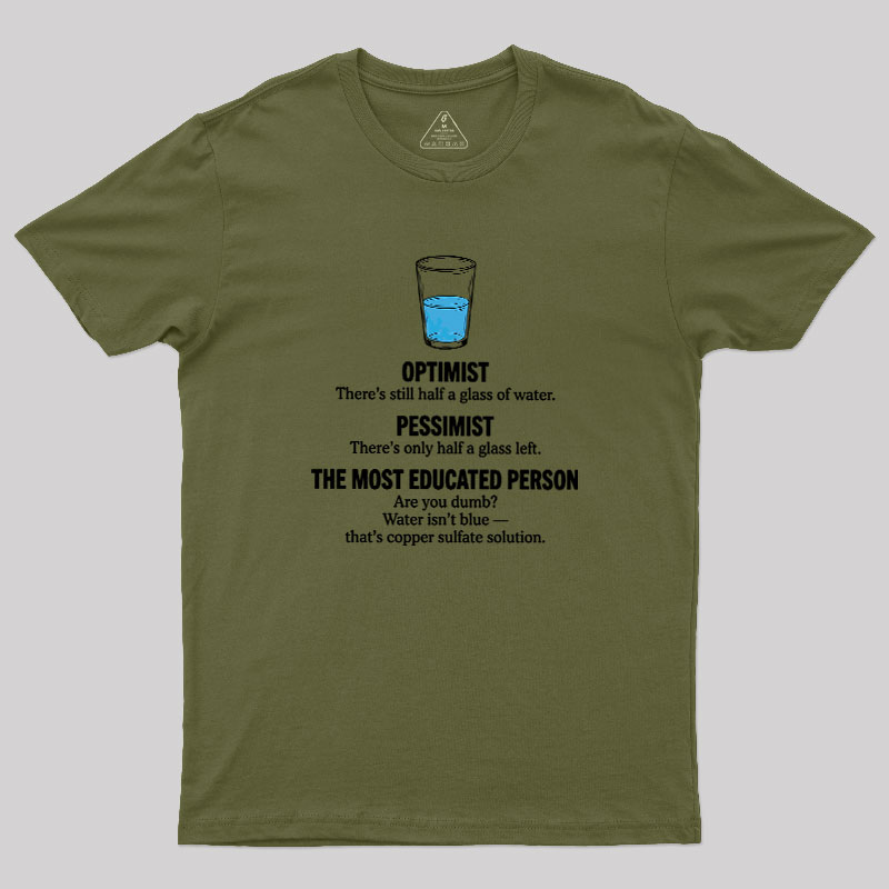Half-Full Logic Geek T-Shirt