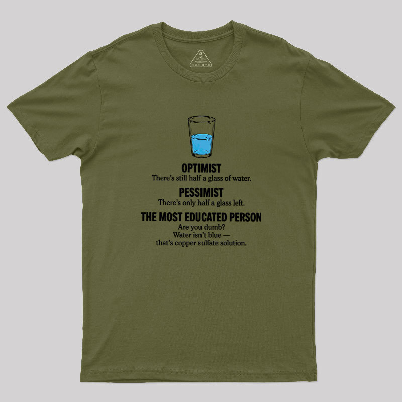 Half-Full Logic Geek T-Shirt