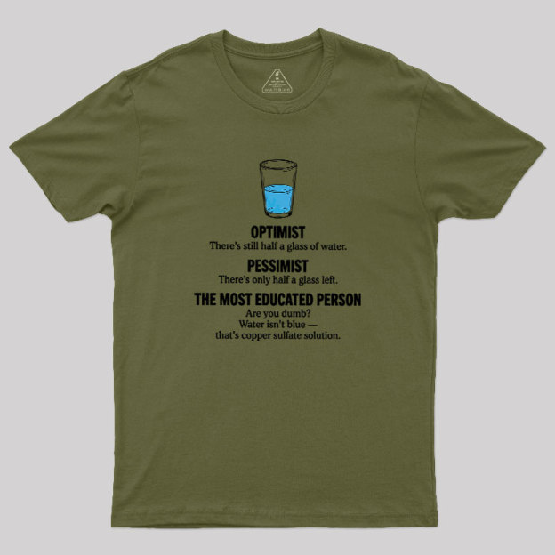 Half-Full Logic Geek T-Shirt